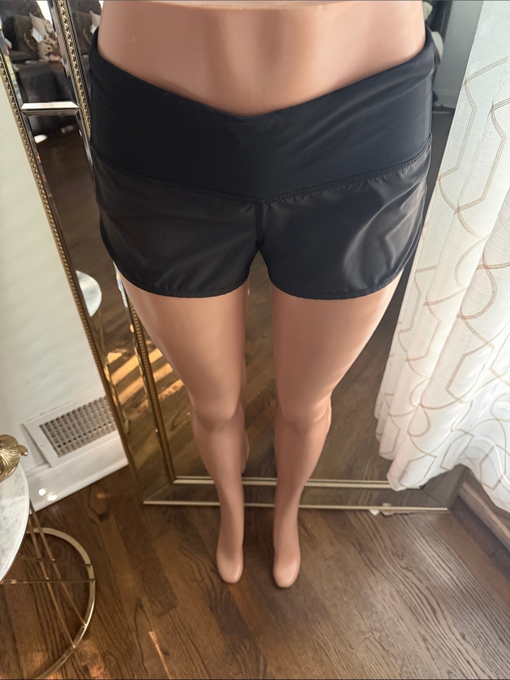 lululemon athletica Black V-Waist Athletic Shorts